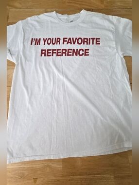 Charli XCX Favorite Reference Graphic Tee Ceremony of Roses White M L NWOT